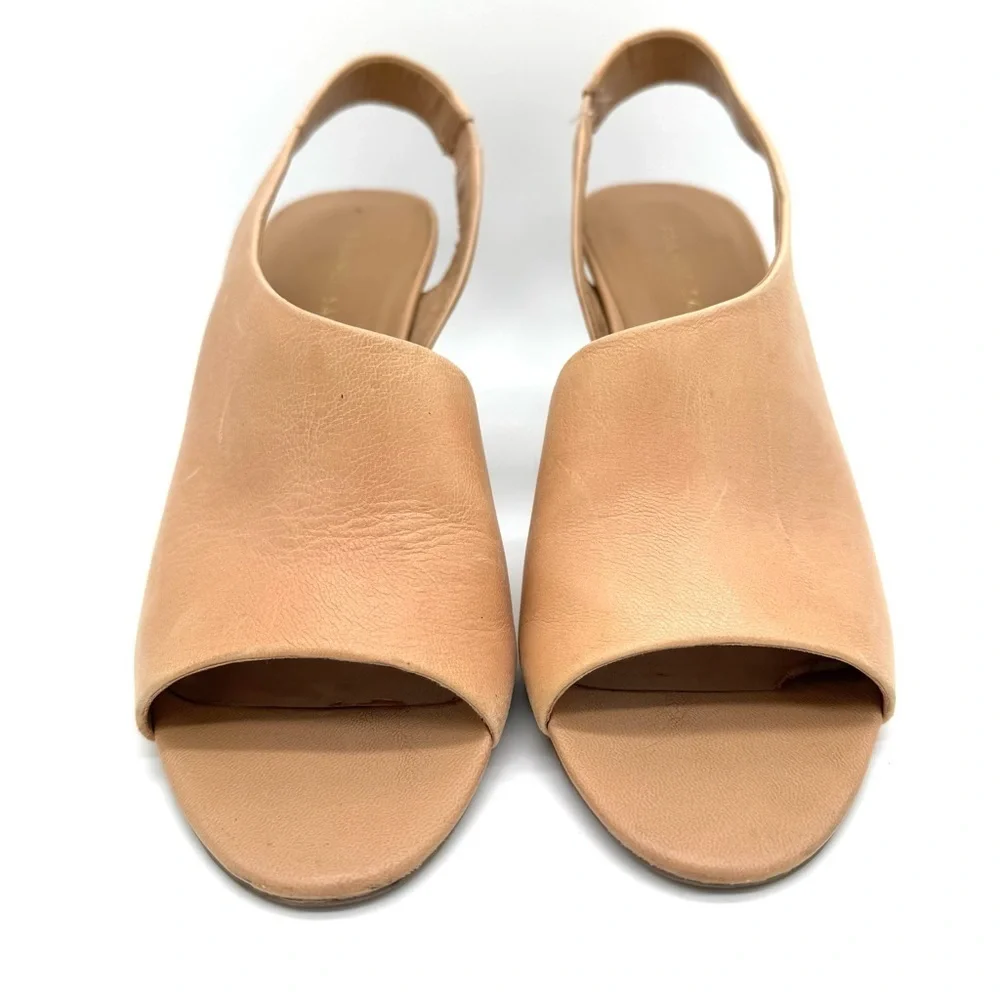 Franco Sarto Tahoe Tan Leather Wedge Sandals